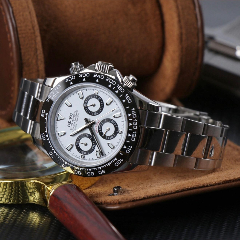 Seitona “Panda” – 40mm Hybrid Chronograph Watch