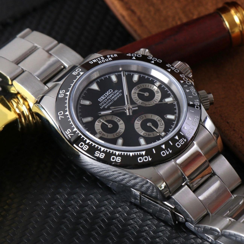 Seitona “Panda” – 40mm Hybrid Chronograph Watch