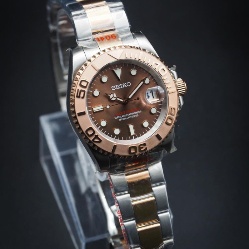 Yacht Masteiko "Rose Gold & Brown" – 40mm Automatic Watch