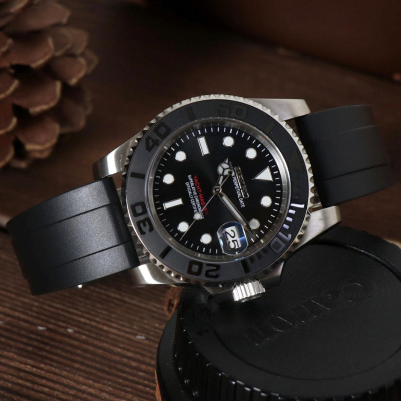 Yacht Masteiko "Silver & Black" – 40mm Automatic Watch