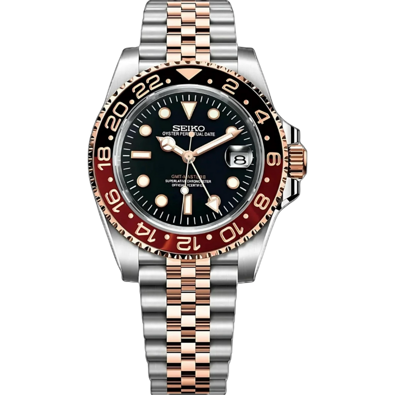 GMTeiko Master II “Root Beer” – 40mm Automatic GMT Watch