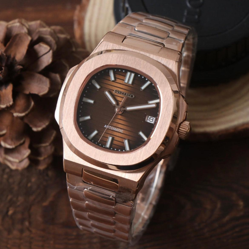 Nautiko “Rose Gold & Chocolate” – 41mm Automatic Watch