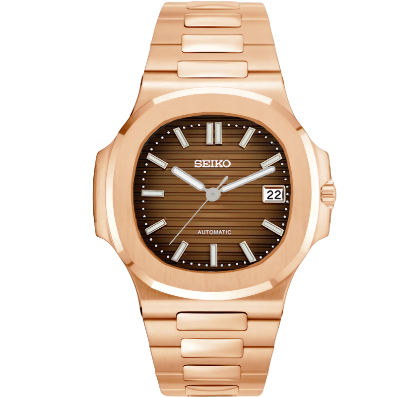 Nautiko “Rose Gold & Chocolate” – 41mm Automatic Watch