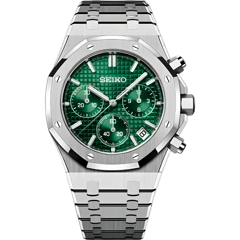 Royal Seikoak “Green Chronograph” – 41mm Hybrid Automatic Watch