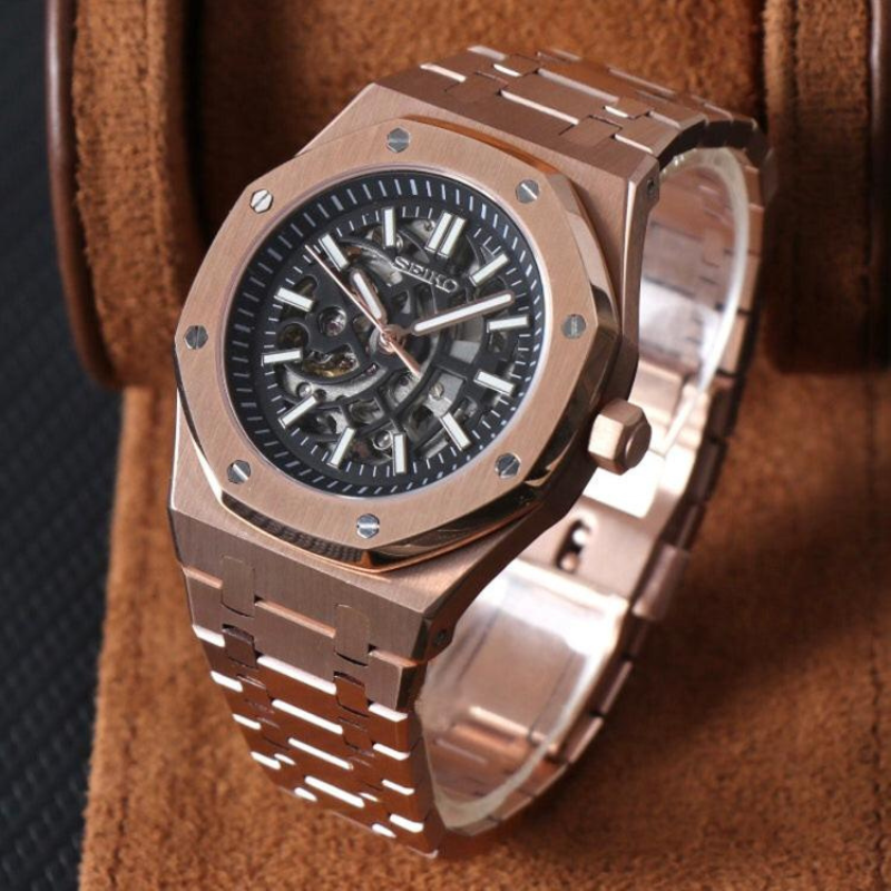 Royal Seikoak “Rose Gold Skeleton” – 41mm Automatic Watch