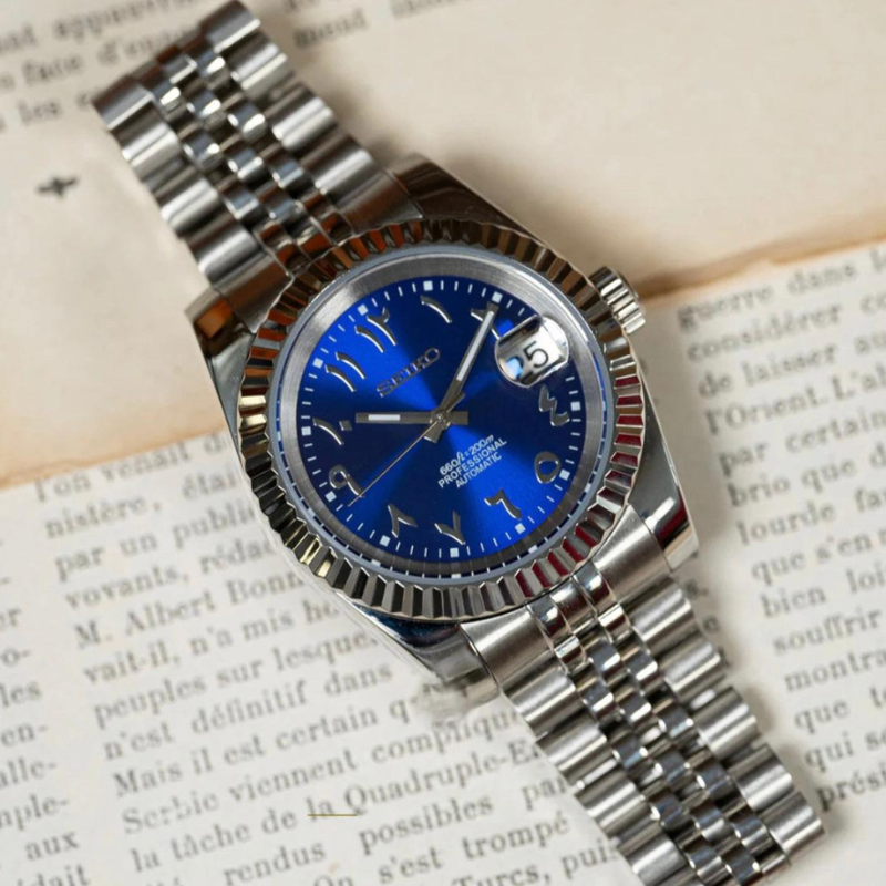 Seikojust "Blue Arabic" – 36/39mm Automatic Watch
