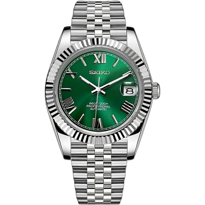 Seikojust "Green Roman" – 36/39mm Automatic Watch