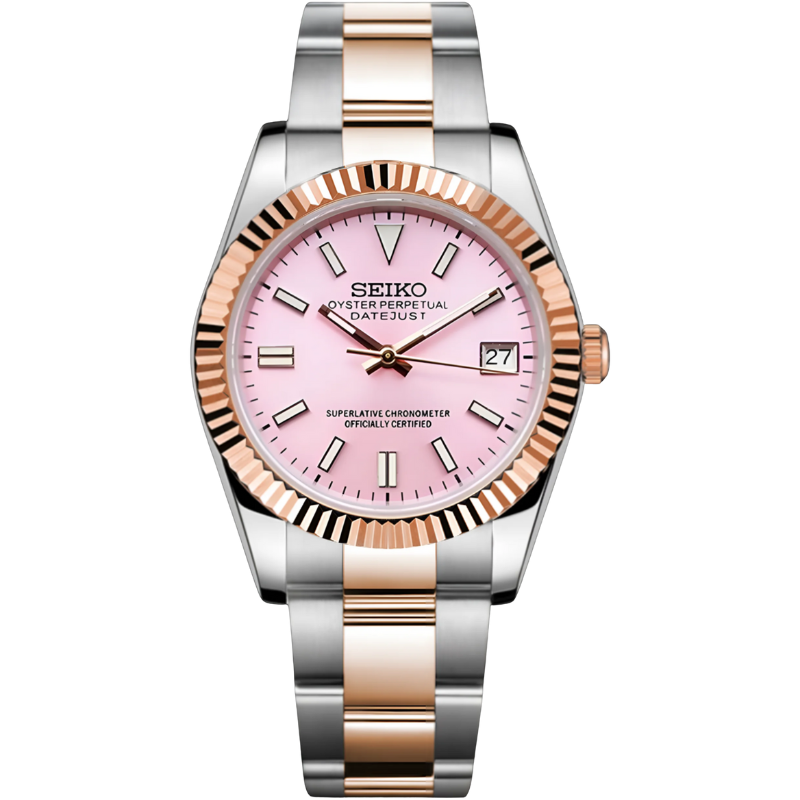 Seikojust “Pink” Two-Tones – 36mm / 39mm Automatic Watch