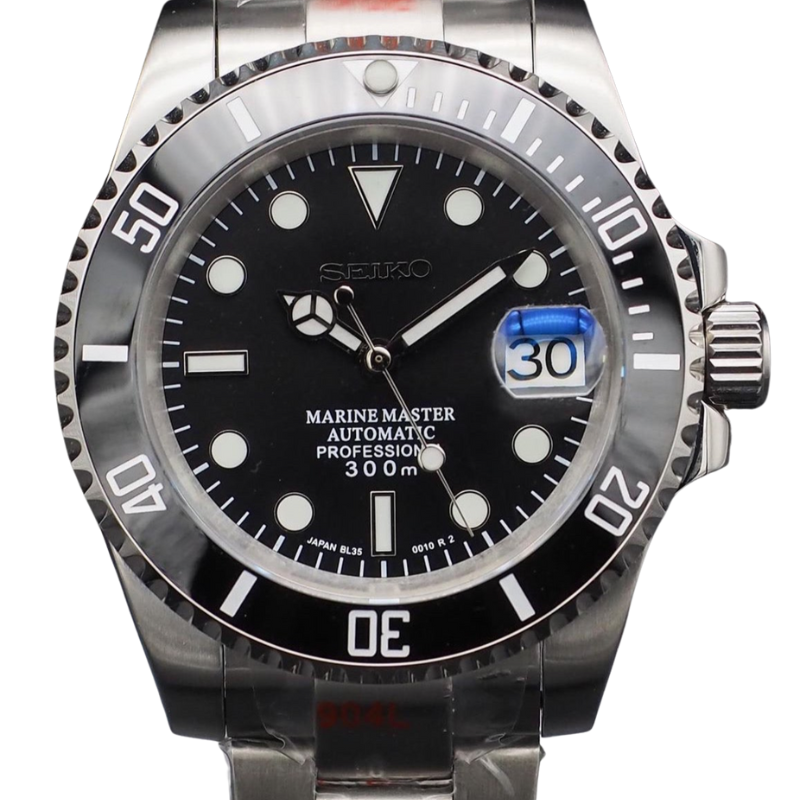 Seikomariner “Black” – 40mm Automatic Watch