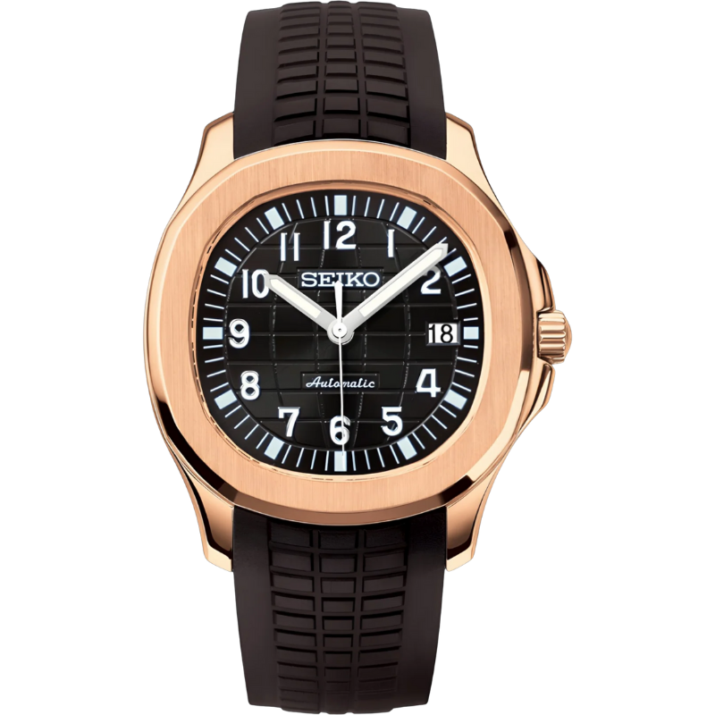 Seikonaut “Rose Gold & Black” – 41mm Automatic Watch