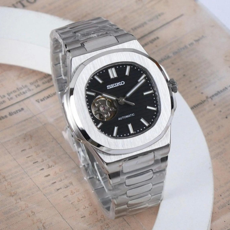 Nautiko “Openheart” Black – 41mm Automatic Watch