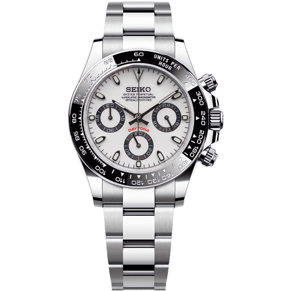 Seitona “Panda” – 40mm Hybrid Chronograph Watch