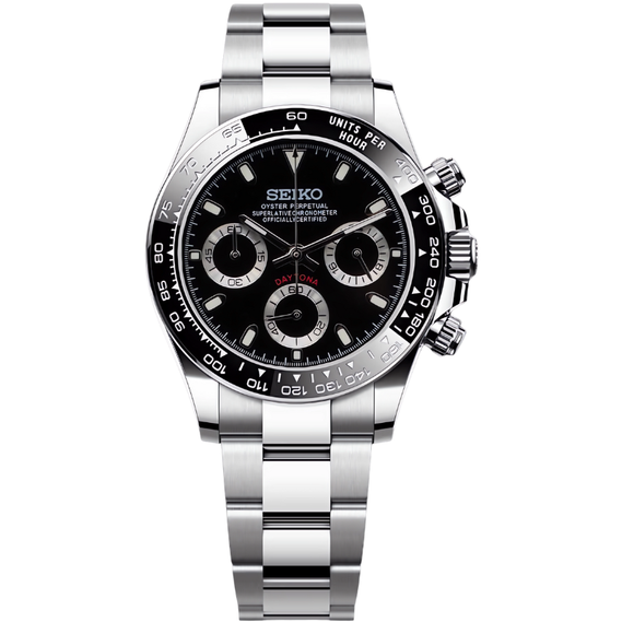 Seitona “Panda” – 40mm Hybrid Chronograph Watch