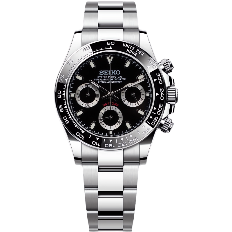 Seitona “Panda” – 40mm Hybrid Chronograph Watch