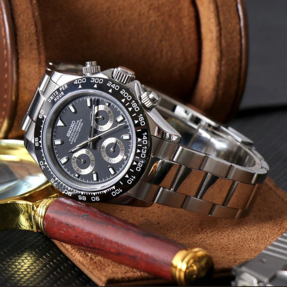 Seitona “Panda” – 40mm Hybrid Chronograph Watch