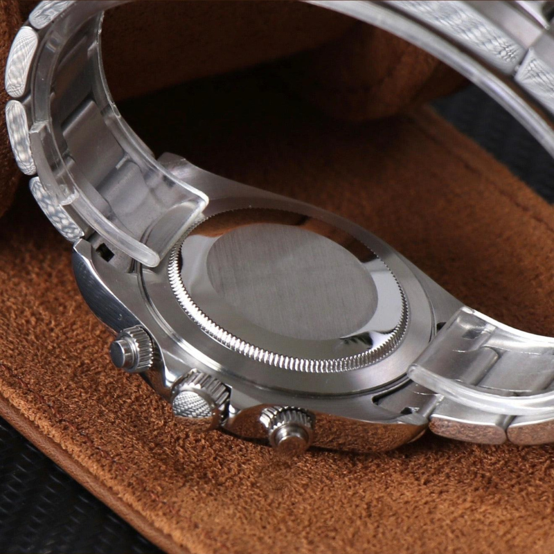 Seitona “Ice Blue Platinum” – 40mm Hybrid Chronograph Watch