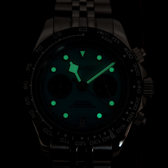 TUDEIKO Chrono Pink – 40mm Hybrid Chronograph Watch