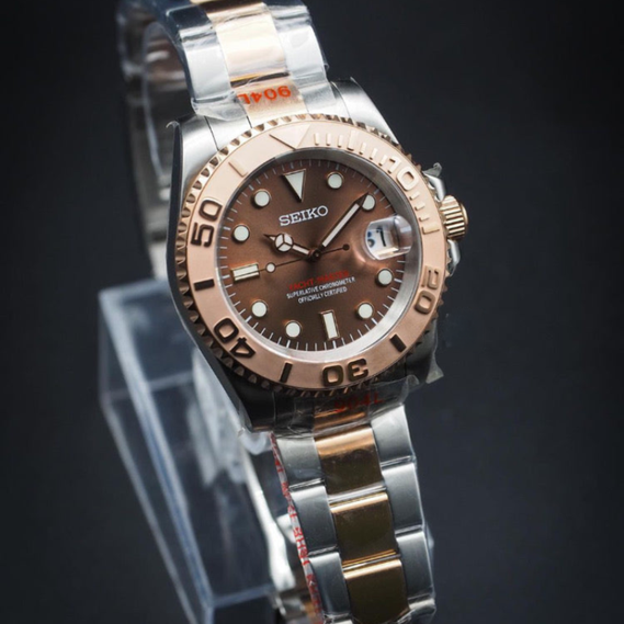 Yacht Masteiko "Rose Gold & Brown" – 40mm Automatic Watch