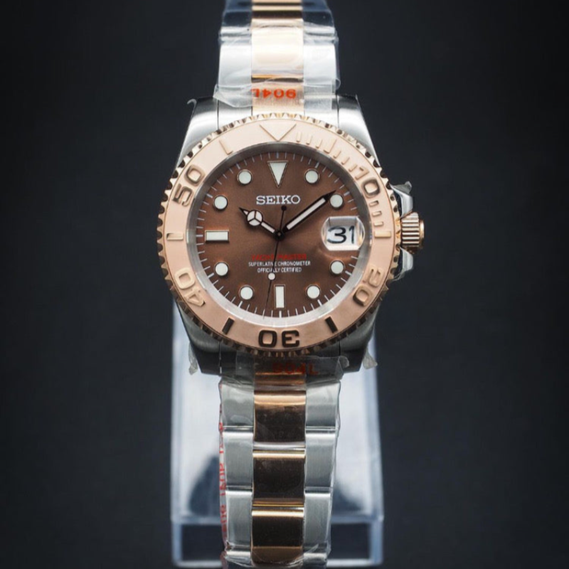 Yacht Masteiko "Rose Gold & Brown" – 40mm Automatic Watch