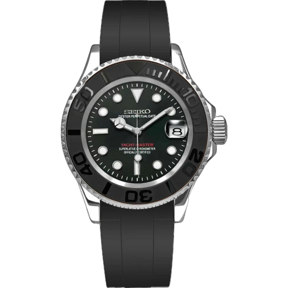 Yacht Masteiko "Silver & Black" – 40mm Automatic Watch