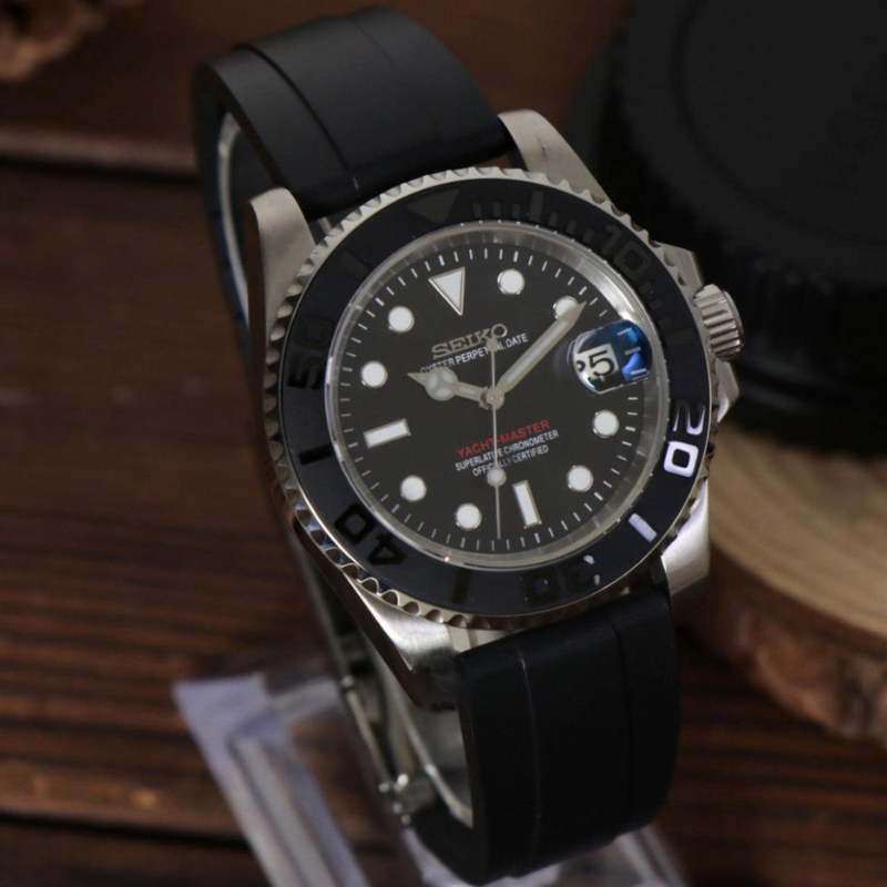 Yacht Masteiko "Silver & Black" – 40mm Automatic Watch