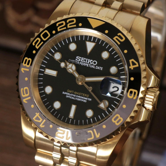 GMTeiko Master II Gold “Bruce Wayne” – 40mm Automatic GMT Watch