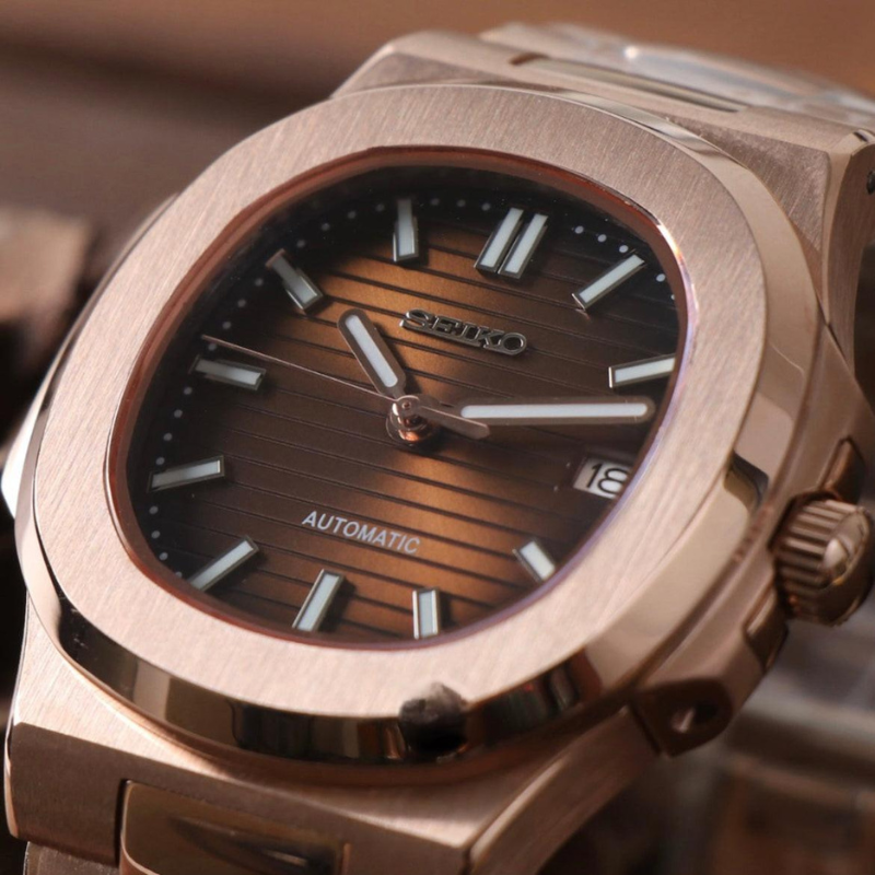 Nautiko “Rose Gold & Chocolate” – 41mm Automatic Watch