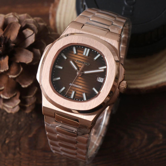 Nautiko “Rose Gold & Chocolate” – 41mm Automatic Watch