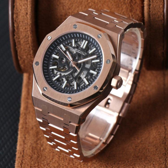 Royal Seikoak “Rose Gold Skeleton” – 41mm Automatic Watch