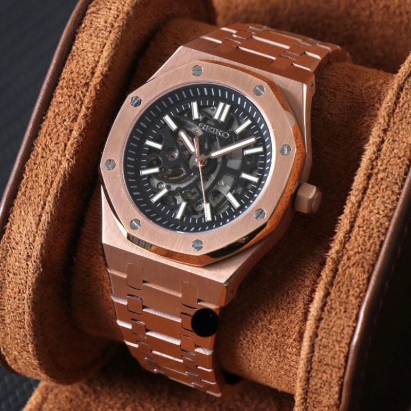 Royal Seikoak “Rose Gold Skeleton” – 41mm Automatic Watch