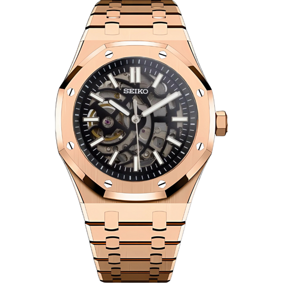 Royal Seikoak “Rose Gold Skeleton” – 41mm Automatic Watch