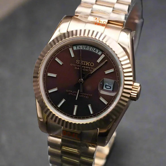 Seikodate "Chocolate" Rose Gold – 39mm Automatic Watch