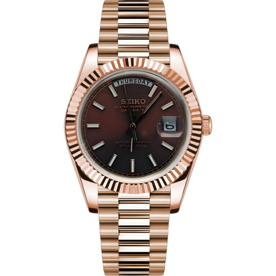 Seikodate "Chocolate" Rose Gold – 39mm Automatic Watch