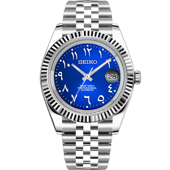 Seikojust "Blue Arabic" – 36/39mm Automatic Watch