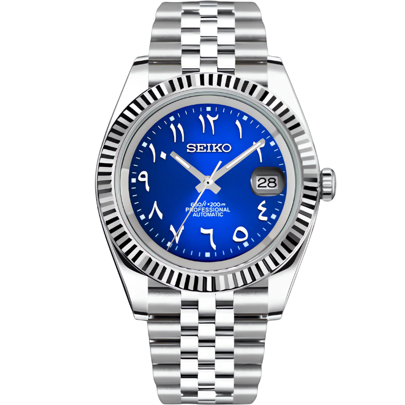 Seikojust "Blue Arabic" – 36/39mm Automatic Watch