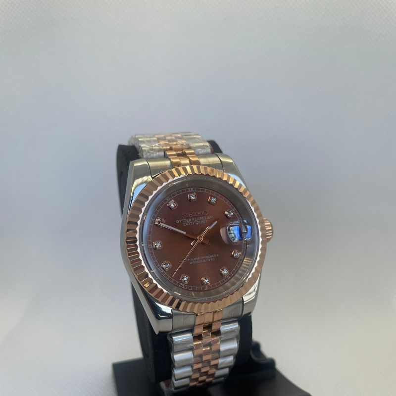 Seikojust "Chocolate Diamonds" – 36/39mm Automatic Watch