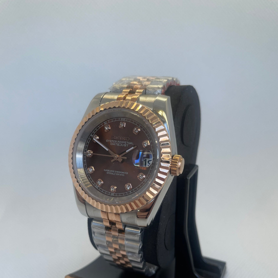 Seikojust "Chocolate Diamonds" – 36/39mm Automatic Watch