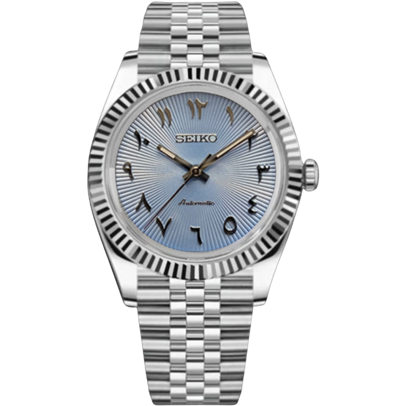 Seikojust "Gradient Blue Arabic" – 36/39mm Automatic Watch