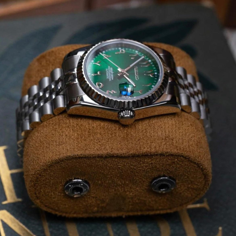 Seikojust "Green Arabic" – 36/39mm Automatic Watch