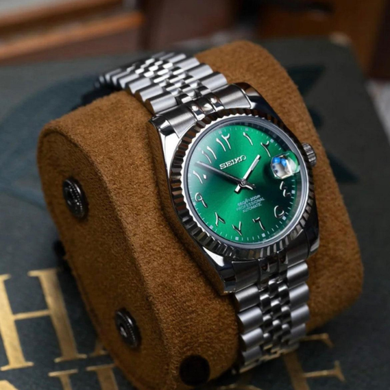 Seikojust "Green Arabic" – 36/39mm Automatic Watch