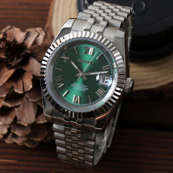 Seikojust "Green Roman" – 36/39mm Automatic Watch