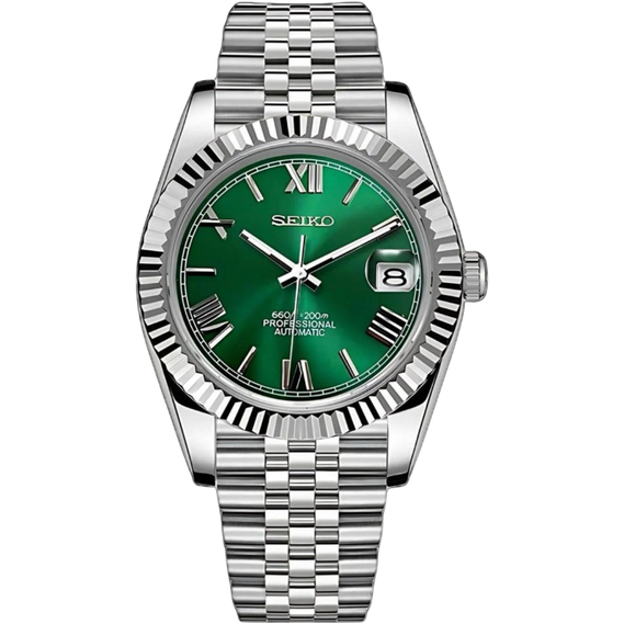 Seikojust "Green Roman" – 36/39mm Automatic Watch