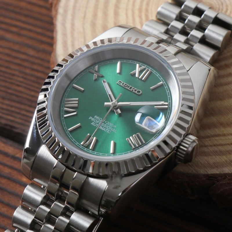 Seikojust "Green Roman" – 36/39mm Automatic Watch