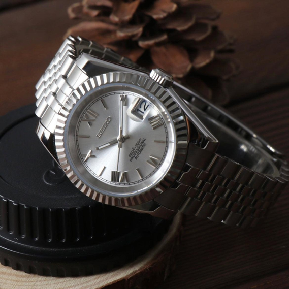 Seikojust “Silver Roman” – 36mm / 39mm Automatic Watch