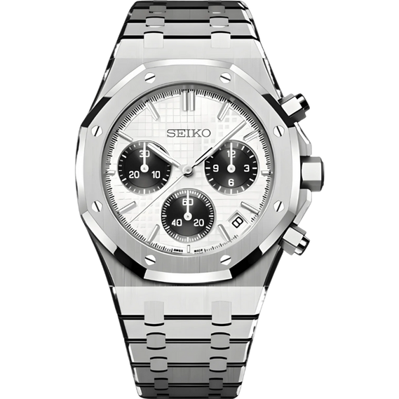 Royal Seikoak “Panda Chronograph” – 41mm Hybrid Automatic Watch