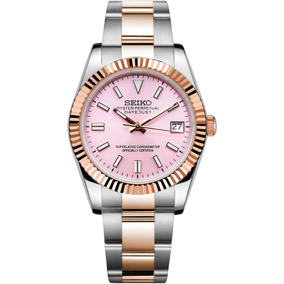Seikojust “Pink” Two-Tones – 36mm / 39mm Automatic Watch