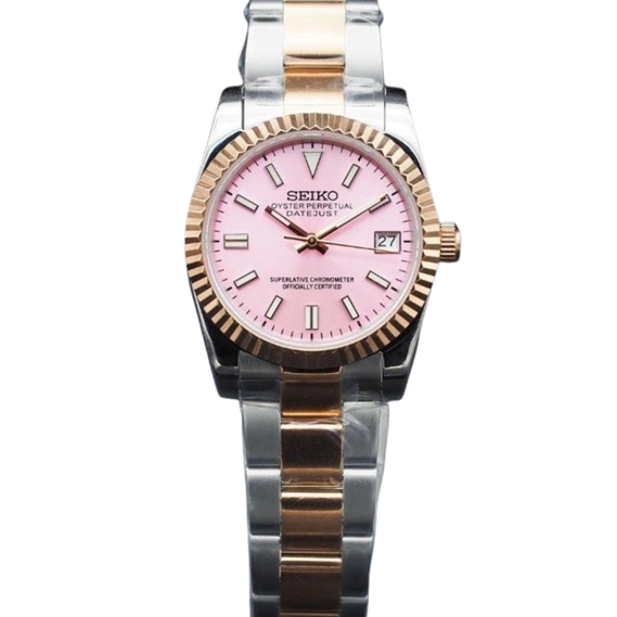 Seikojust “Pink” Two-Tones – 36mm / 39mm Automatic Watch